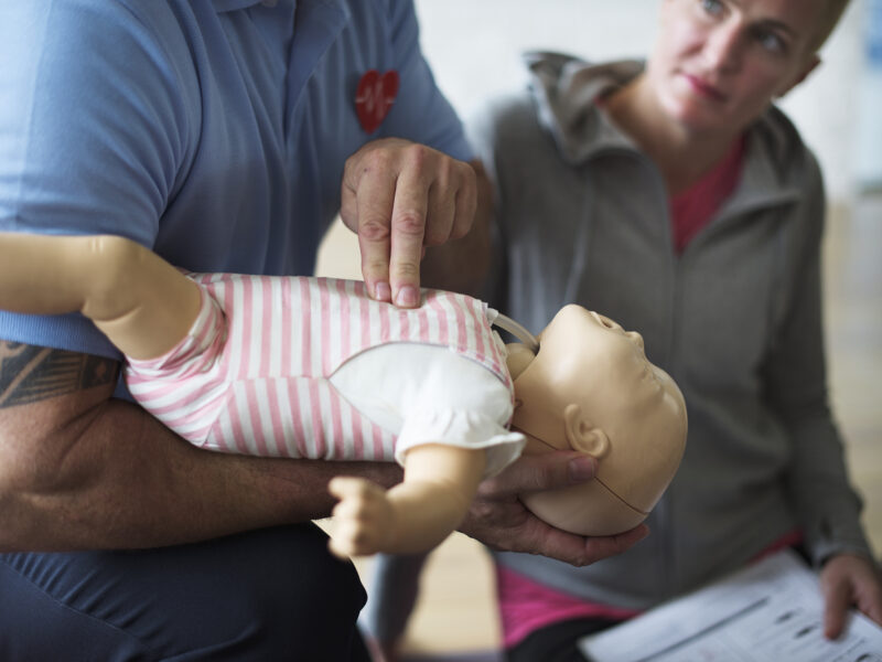 Baby CPR first aid training